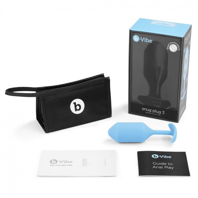 Snug Sky Blue Anal Plug - Size 3