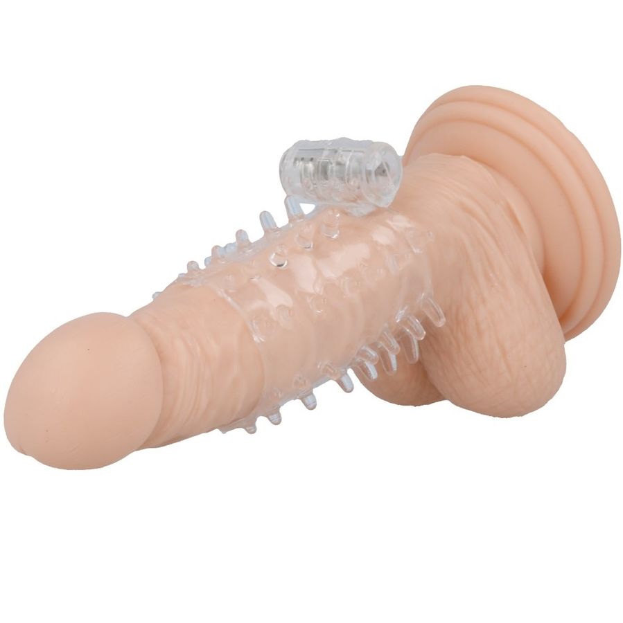 Anillo Vibrador para Pene con Funda Transparente
