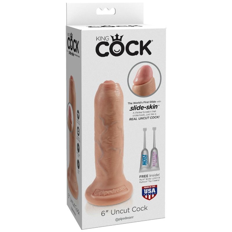 Realistic Uncut Flesh Dildo 15cm