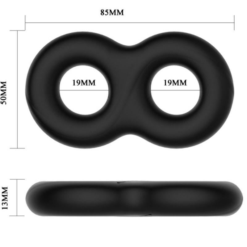 Premium Double Silicone Cock Ring