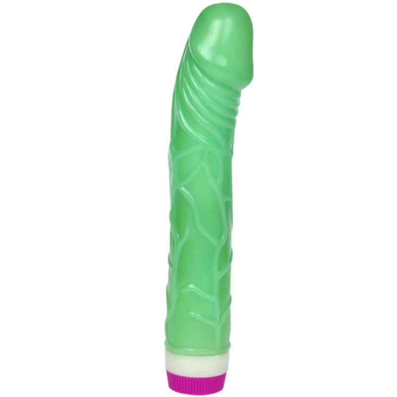 Waves Of Pleasure 23cm Vibrator - Green