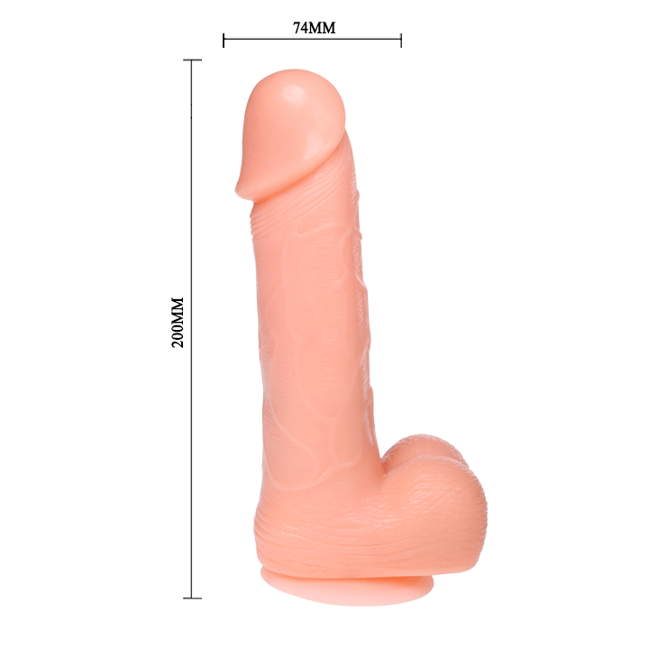 Realistic Vibrating & Rotating Dildo 20cm