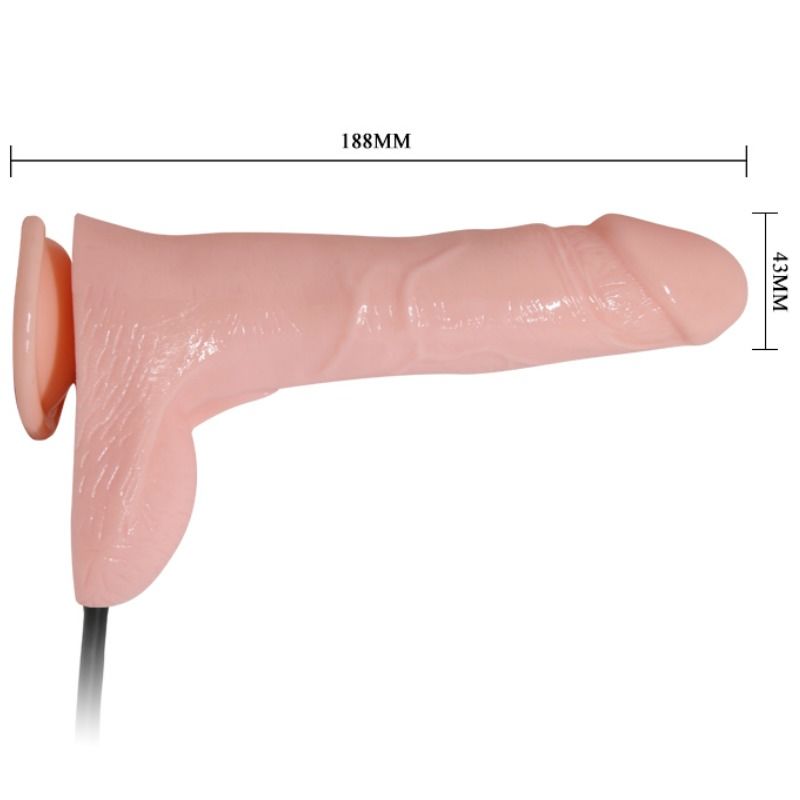 Realistic Inflatable Vibrating Dildo 18.8cm