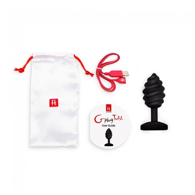 Gplug Twist Plug Anal Vibratório - Preto