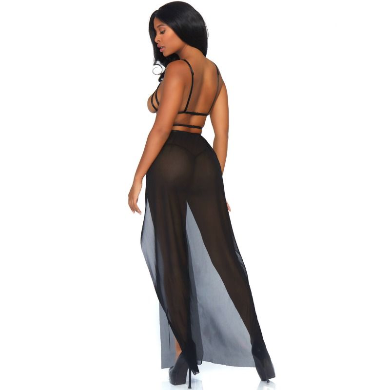 Seductive Cage Maxi Dress with Thong Set