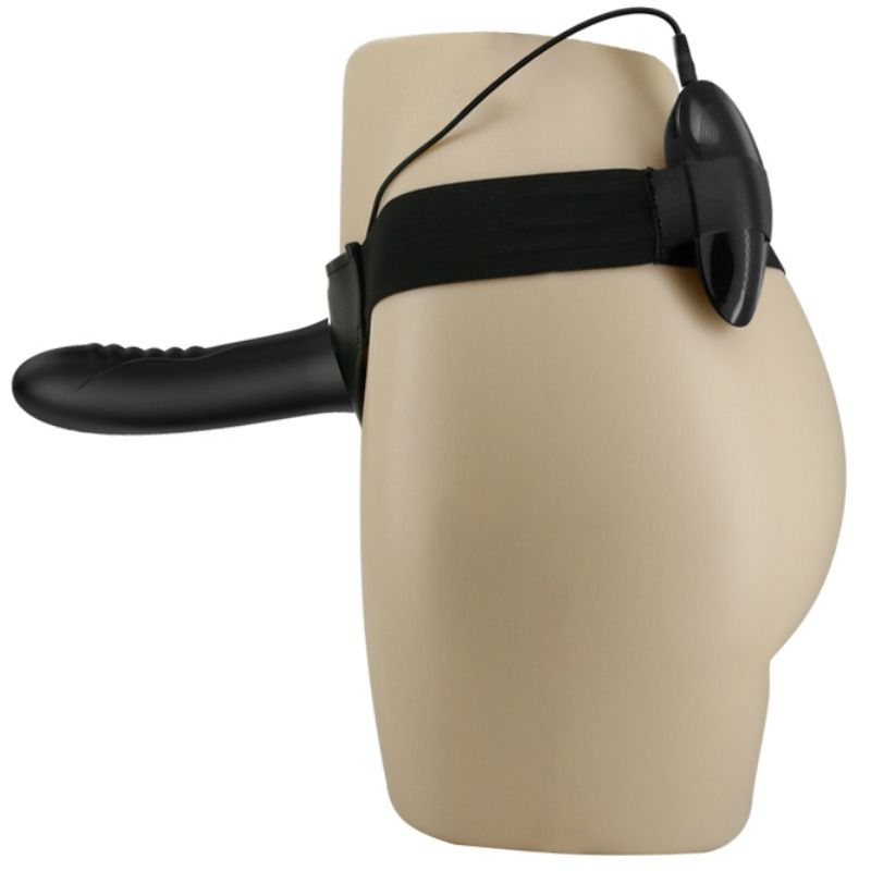 Myron Vibrating Hollow Strap-On Dildo