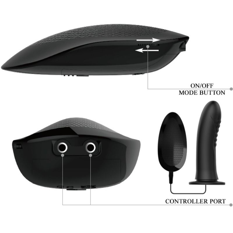 Myron Vibrating Hollow Strap-On Dildo