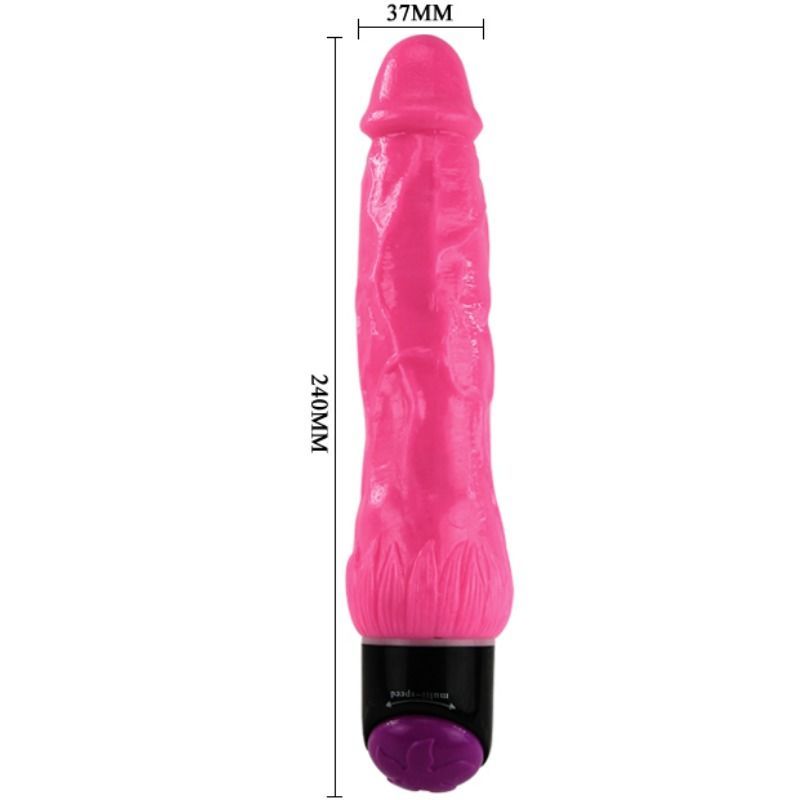 Lilac Realistic Vibrator 24 Cm