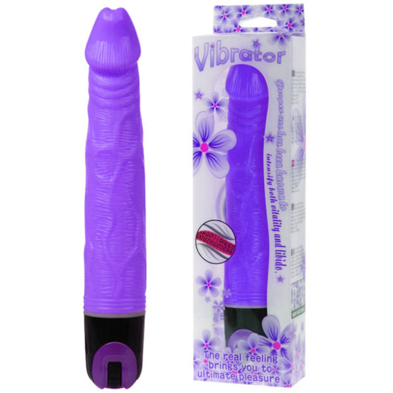 Purple 21.5cm Multispeed Vibrator