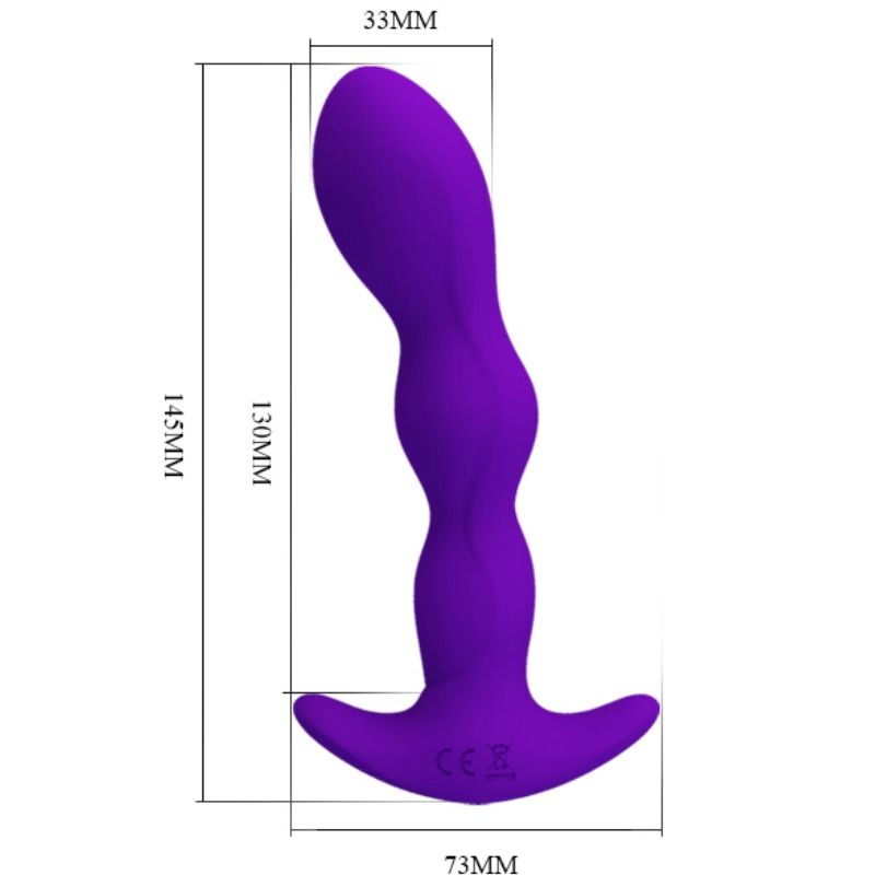 Lilac Anal Massager with 12 Vibration Modes