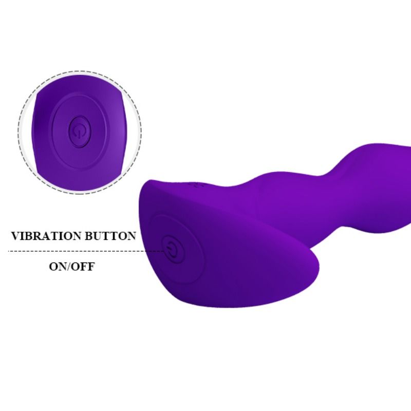 Lilac Anal Massager with 12 Vibration Modes