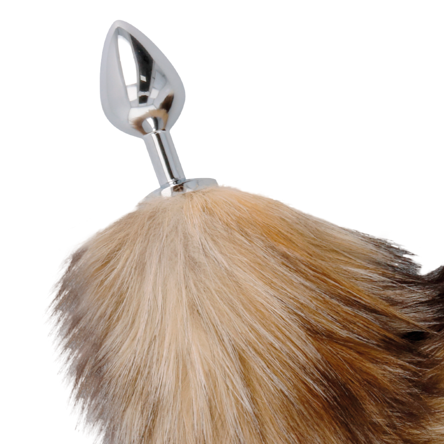 Silver Metal Cat Tail Butt Plug