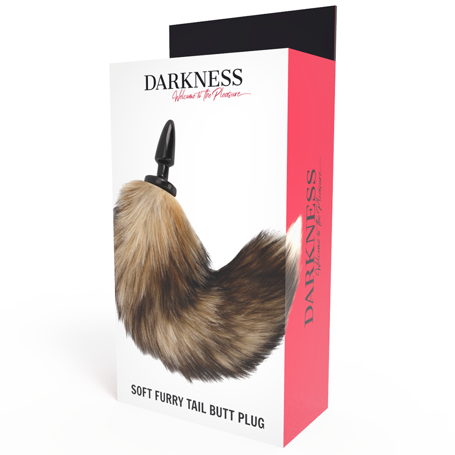Natural Fox Tail Silicone Anal Plug 10 Cm