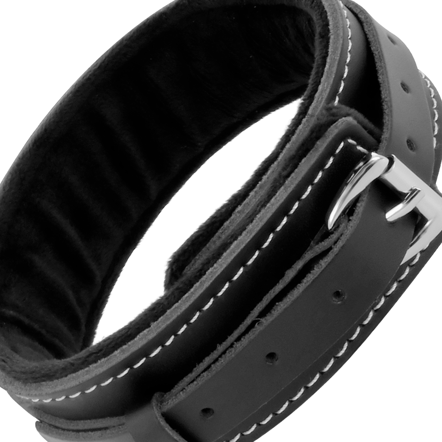 Bondage Leather Collar Necklace With Leash