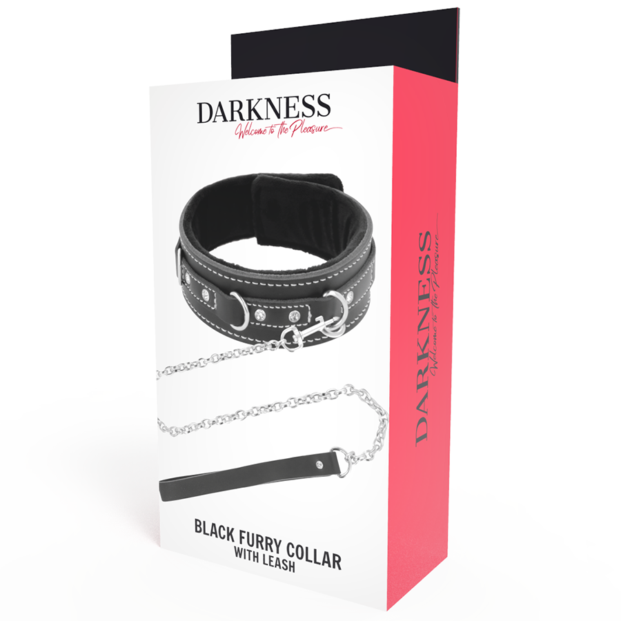 Bondage Leather Collar Necklace With Leash