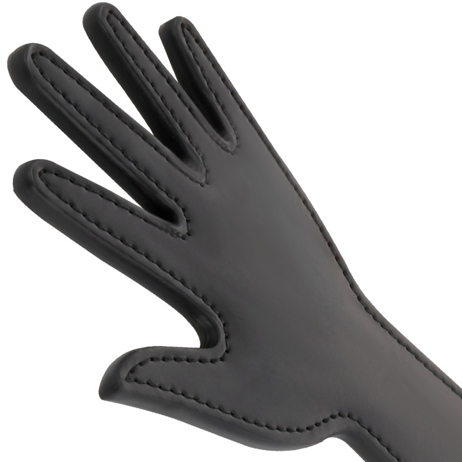 Sleek Black Fetish Spanking Hand Paddle