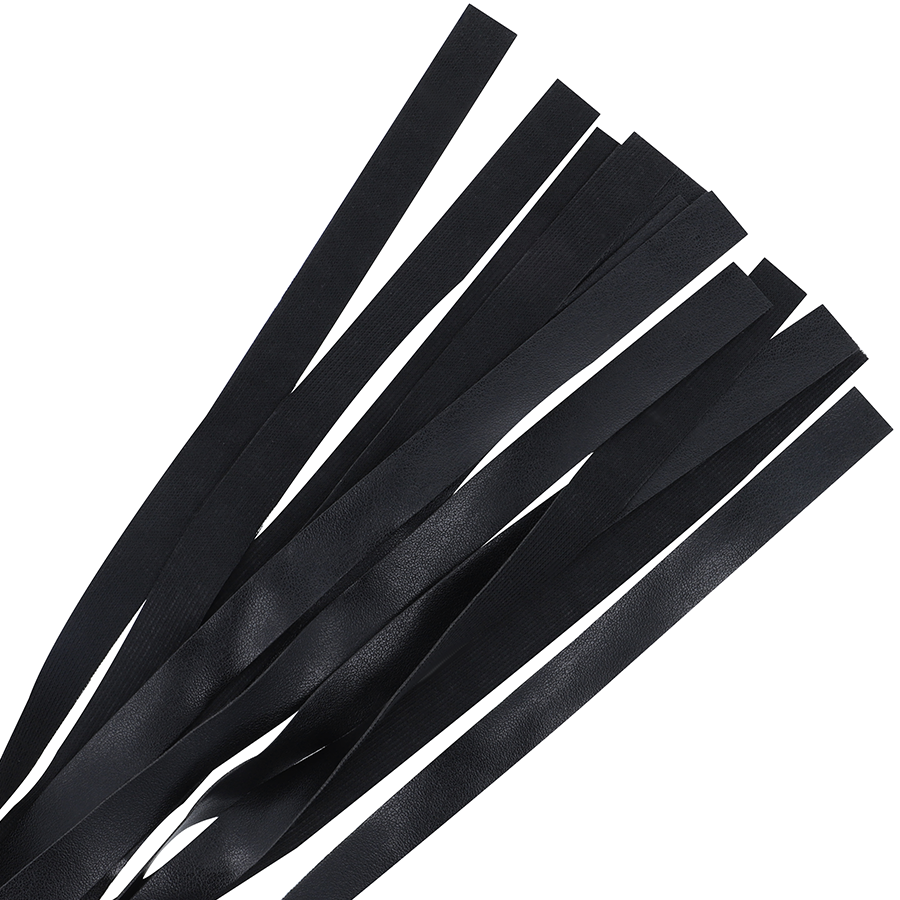 Black Bondage Whip - 51cm Long