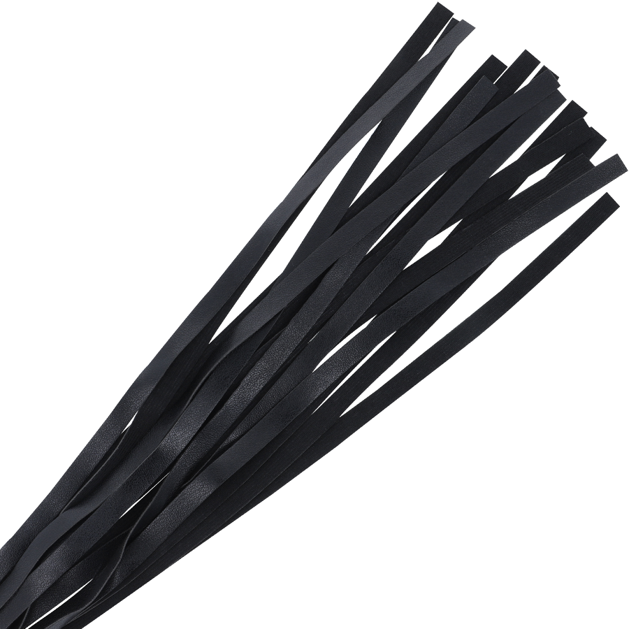 Elegant Black Bondage Whip 45cm