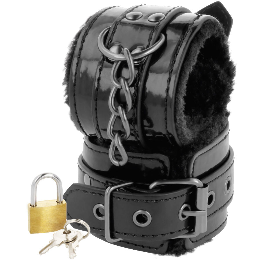 Adjustable Leather Handcuffs With Lock