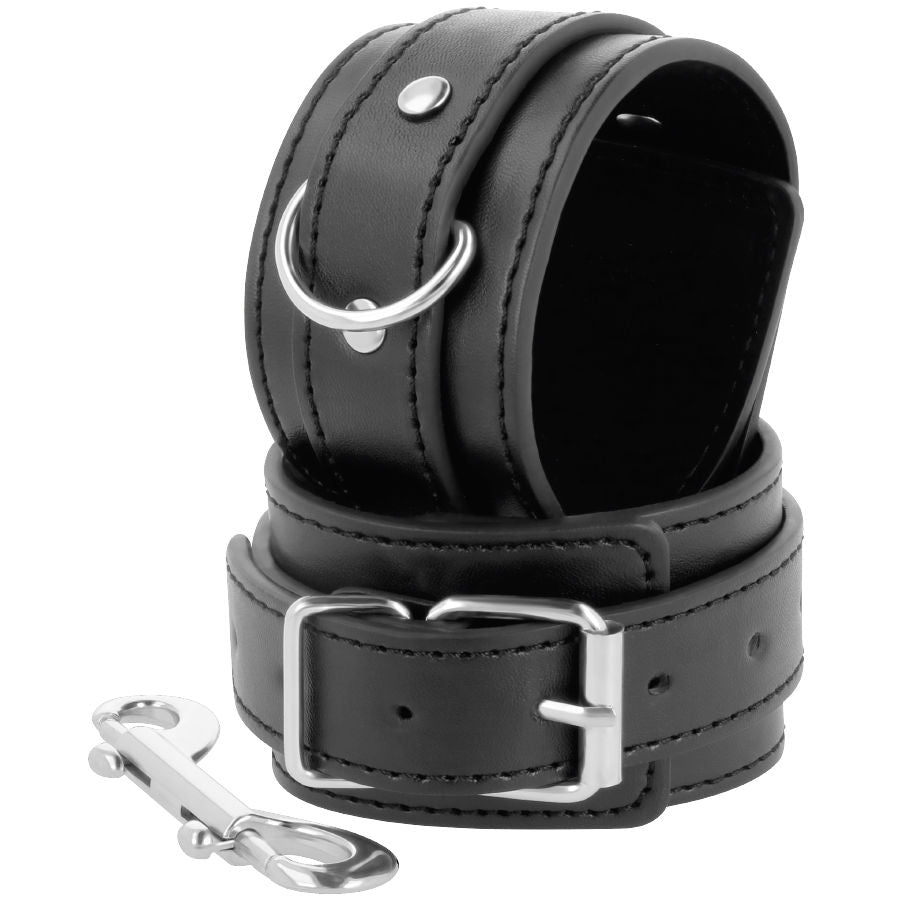 Black Adjustable Reinforced Handcuffs