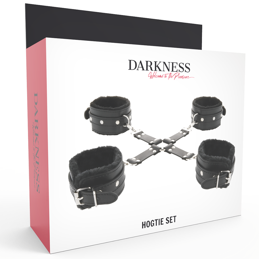 Black Leather Handcuffs for Hands & Feet
