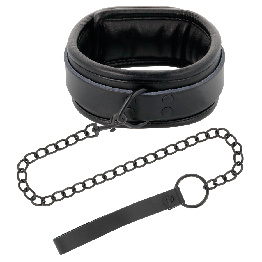Leather Bondage Collar & Handcuffs Set
