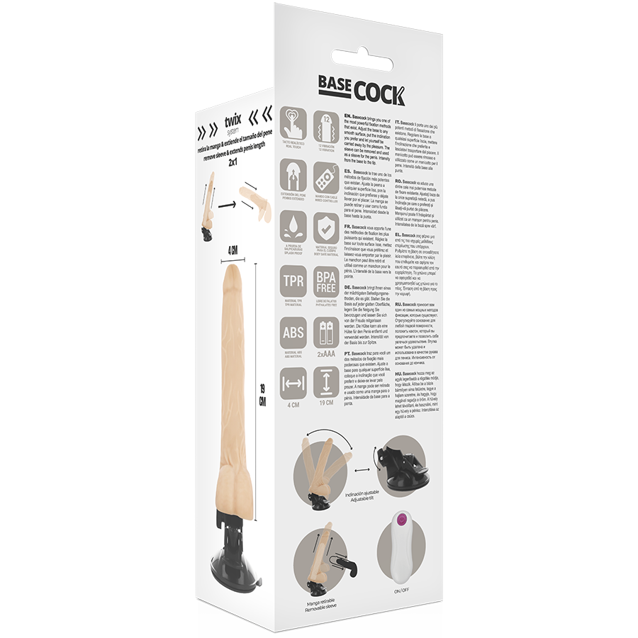 Realistic Remote Control Vibrator 19cm