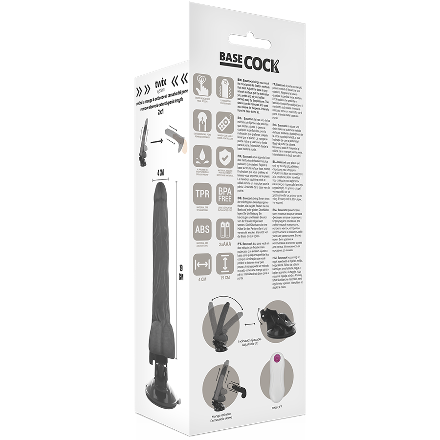 Realistic Remote Control Vibrator 19cm