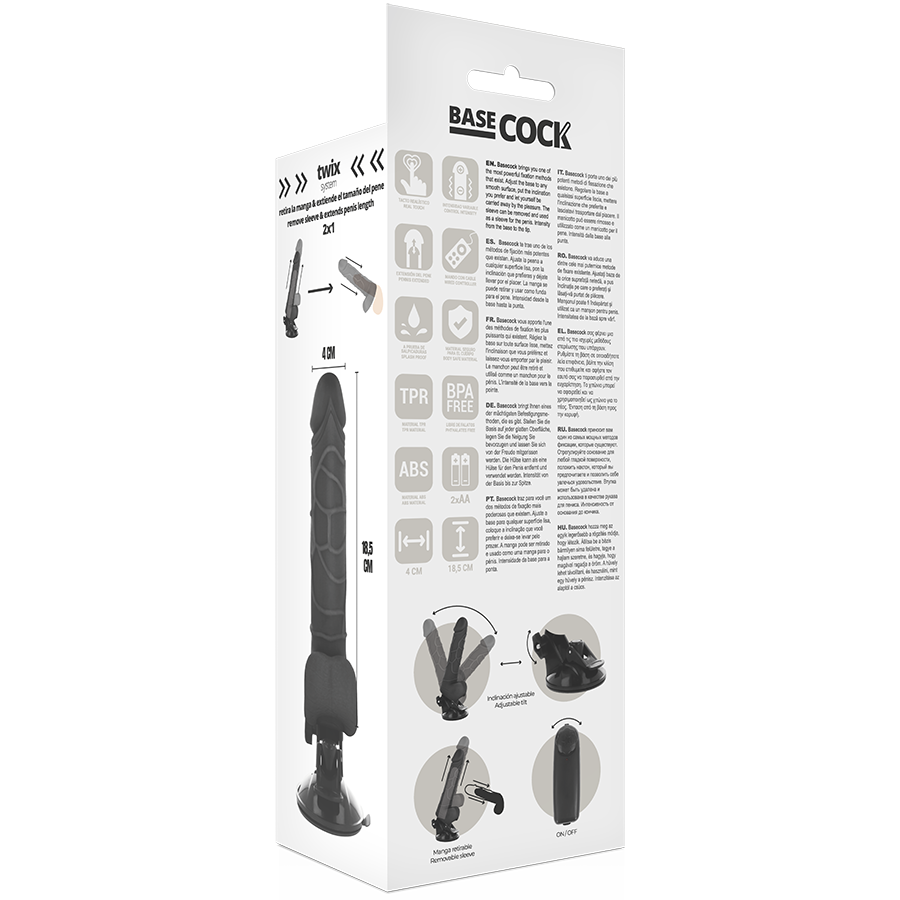 Remote-Controlled Realistic Vibrator 18.5cm