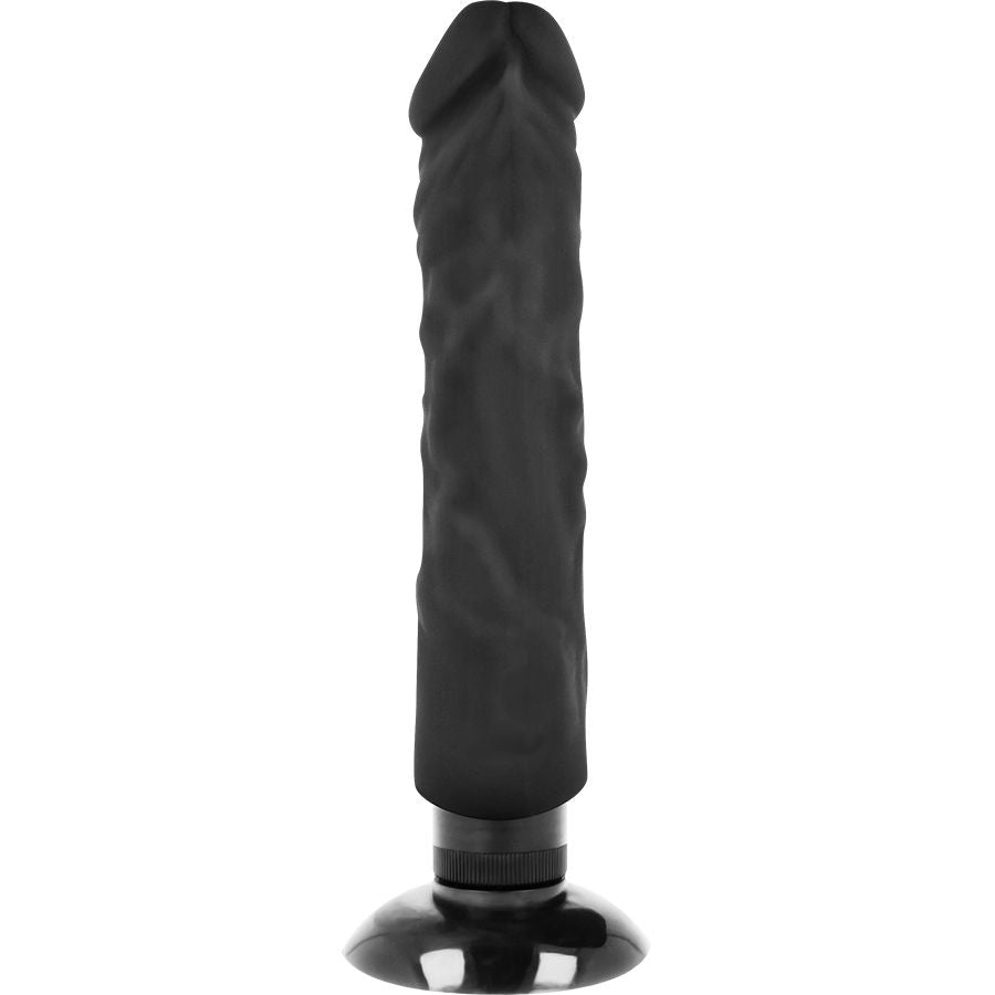 Realistic 2-in-1 Black Vibrator 20cm