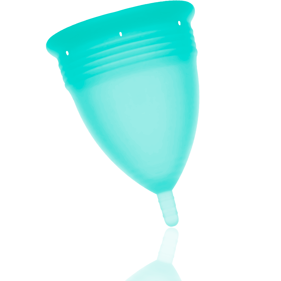 Large Aquamarine Silicone Menstrual Cup