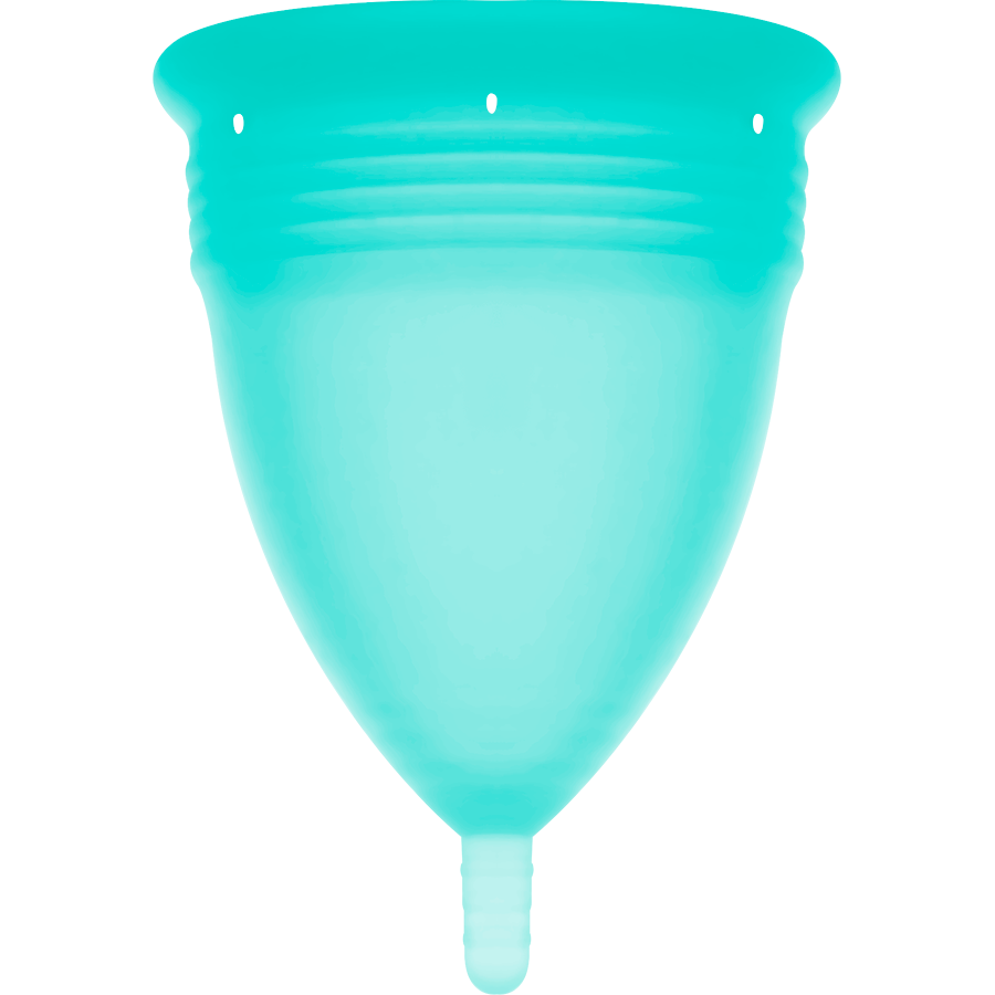 Large Aquamarine Silicone Menstrual Cup