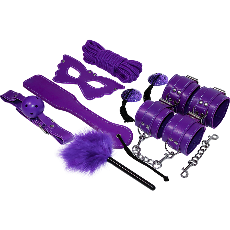 Kit de Placer Fetichista BDSM Púrpura