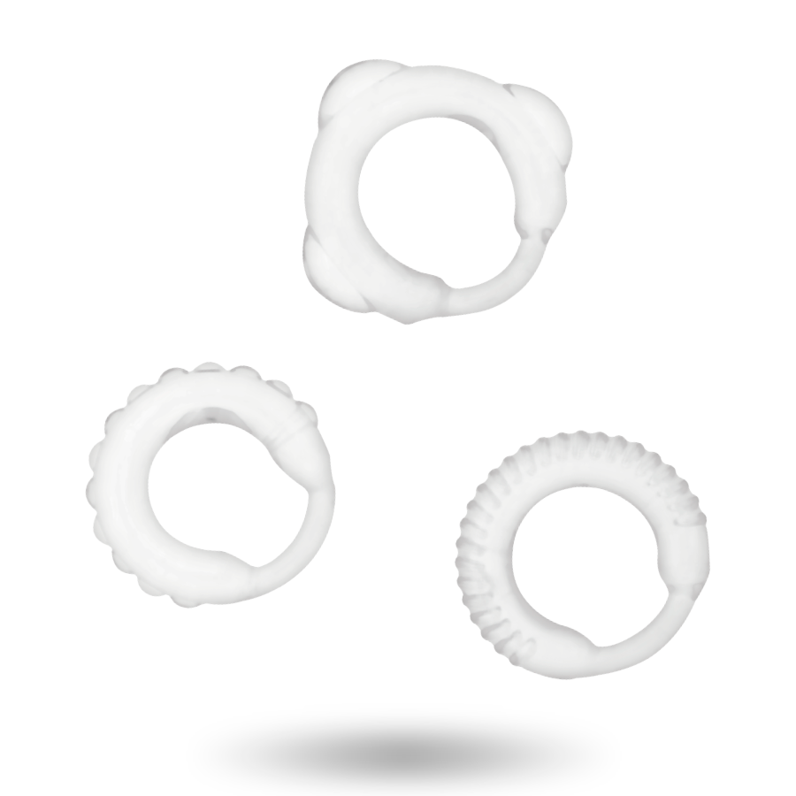 Clear C-Ring Set for Pleasure Enhancement