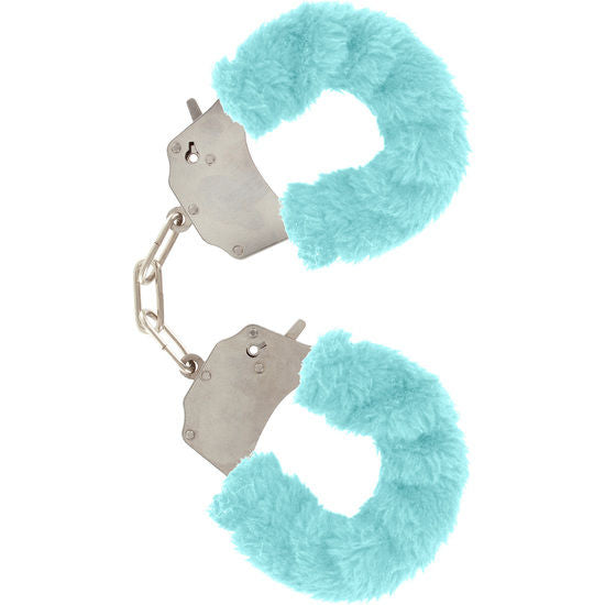 Furry Fun Blue Bondage Cuffs