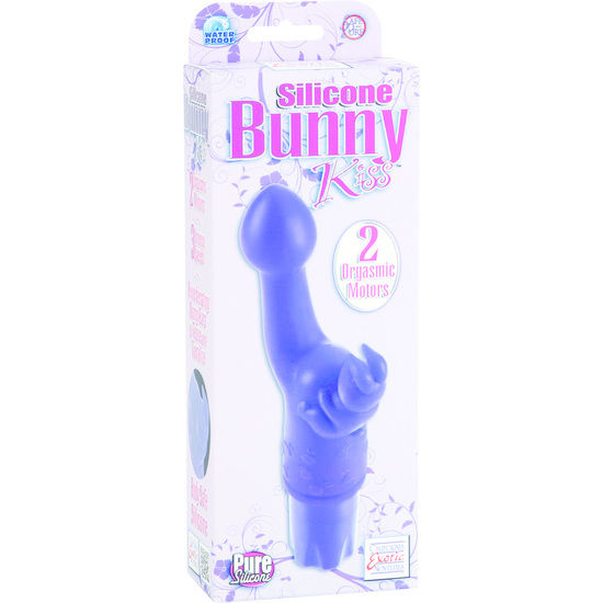 Vibrador Coelho em Silicone Kiss - Roxo