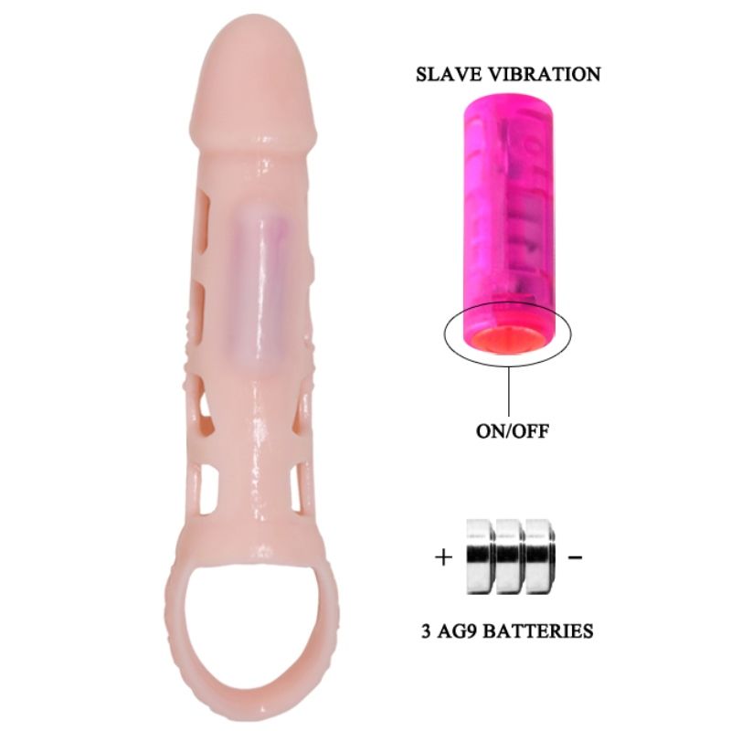 Vibrating Penis Extender Cover, 13.5cm