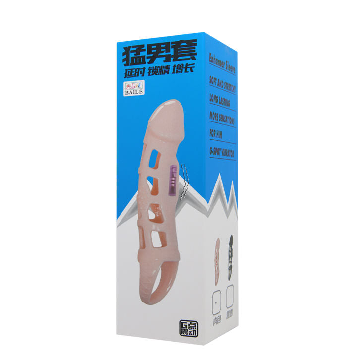 Vibrating Penis Extender Cover, 13.5cm