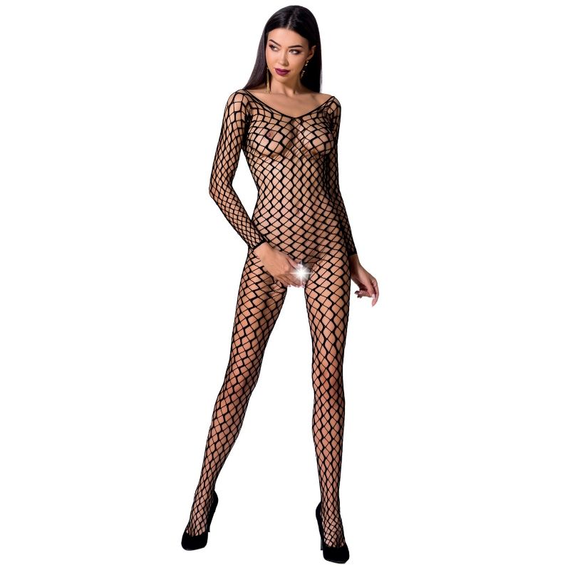 Black Fishnet Bodystocking - BS068