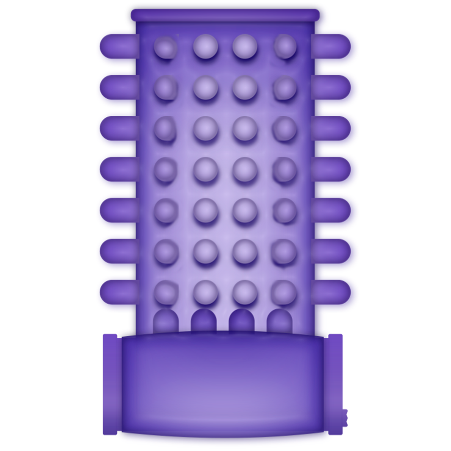 Purple Vibrating Penis Ring Sleeve