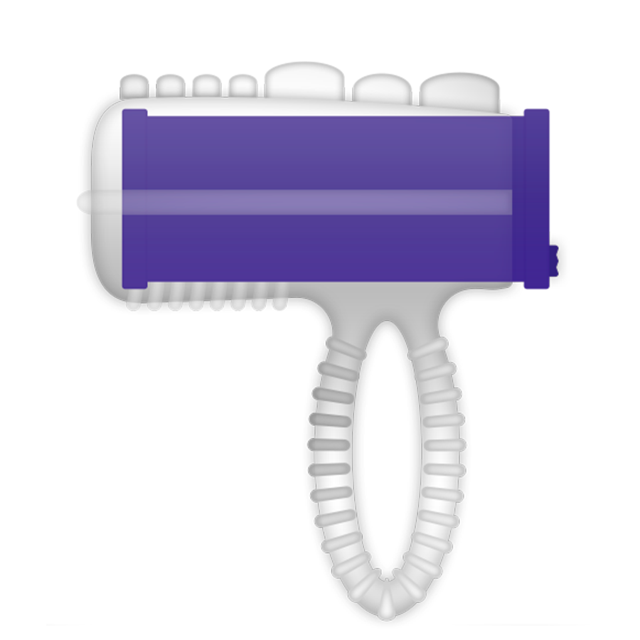 Anillo Vibrador para Lengua - Púrpura
