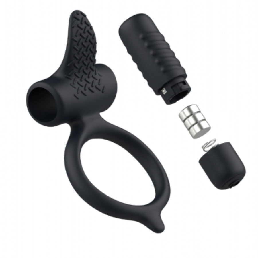 Bcharmed Basic Vibrating Cock Ring - Black