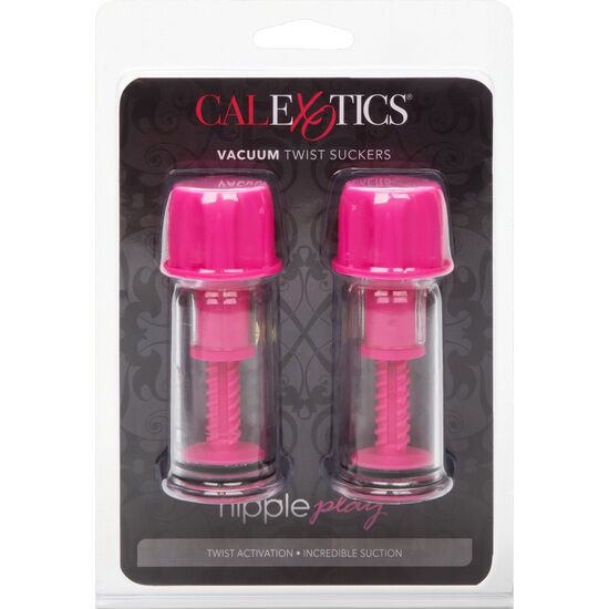 Pink Vacuum Twist Nipple Suckers