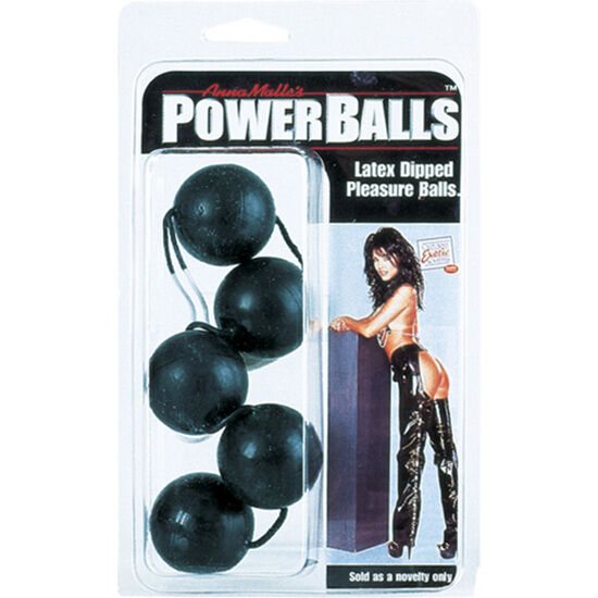 Black Power Balls Anal Pleasure Beads