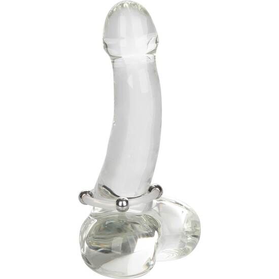 Large Steel Beaded Silicone Cock Ring
