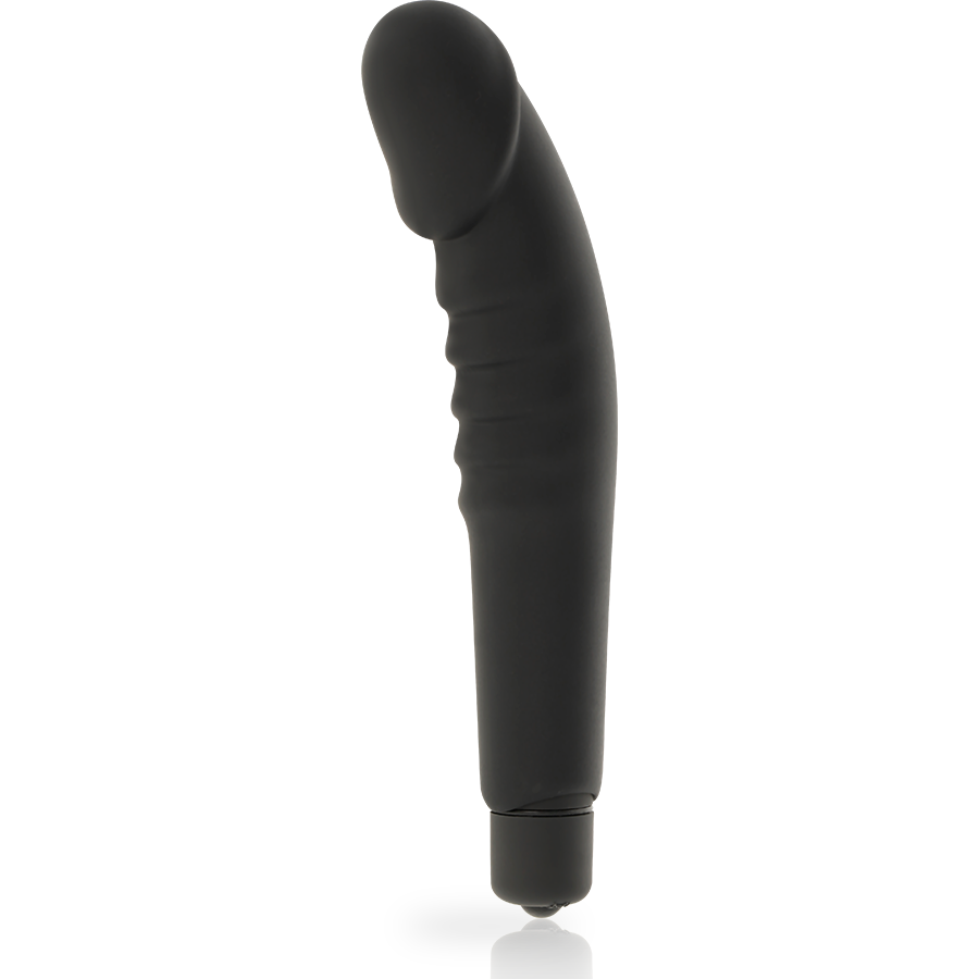 Realistic Black Silicone Pleasure Toy