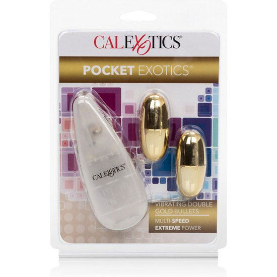 Gold Duo Vibrating Bullets Sex Toy
