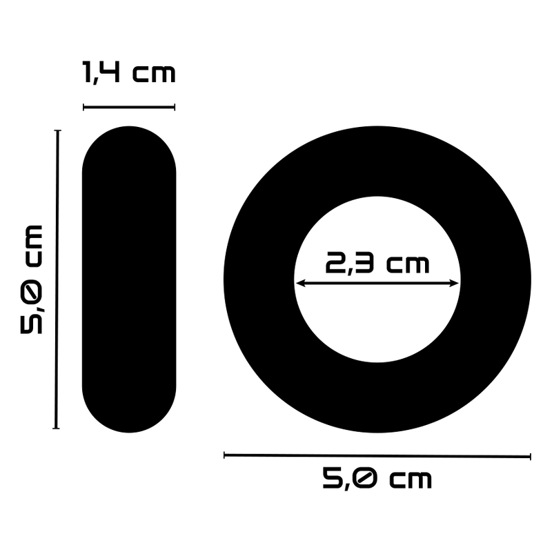 Clear PR03 Flexible Penis Ring 5cm