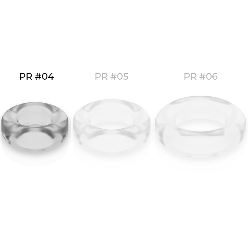 Clear PR04 Flexible Penis Ring 3.8cm