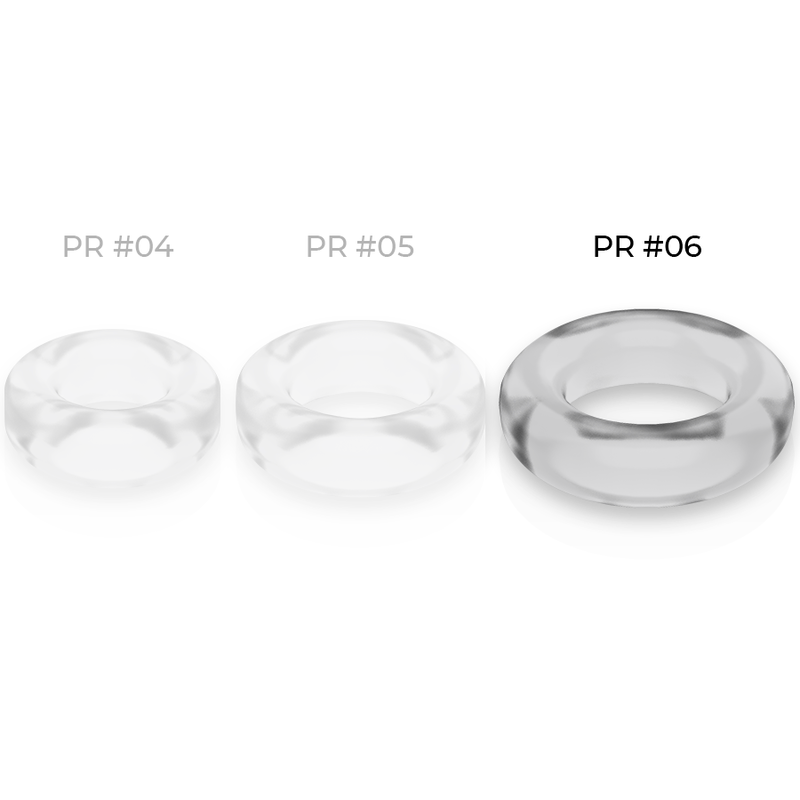 Anillo para pene flexible transparente PR06 5.5cm